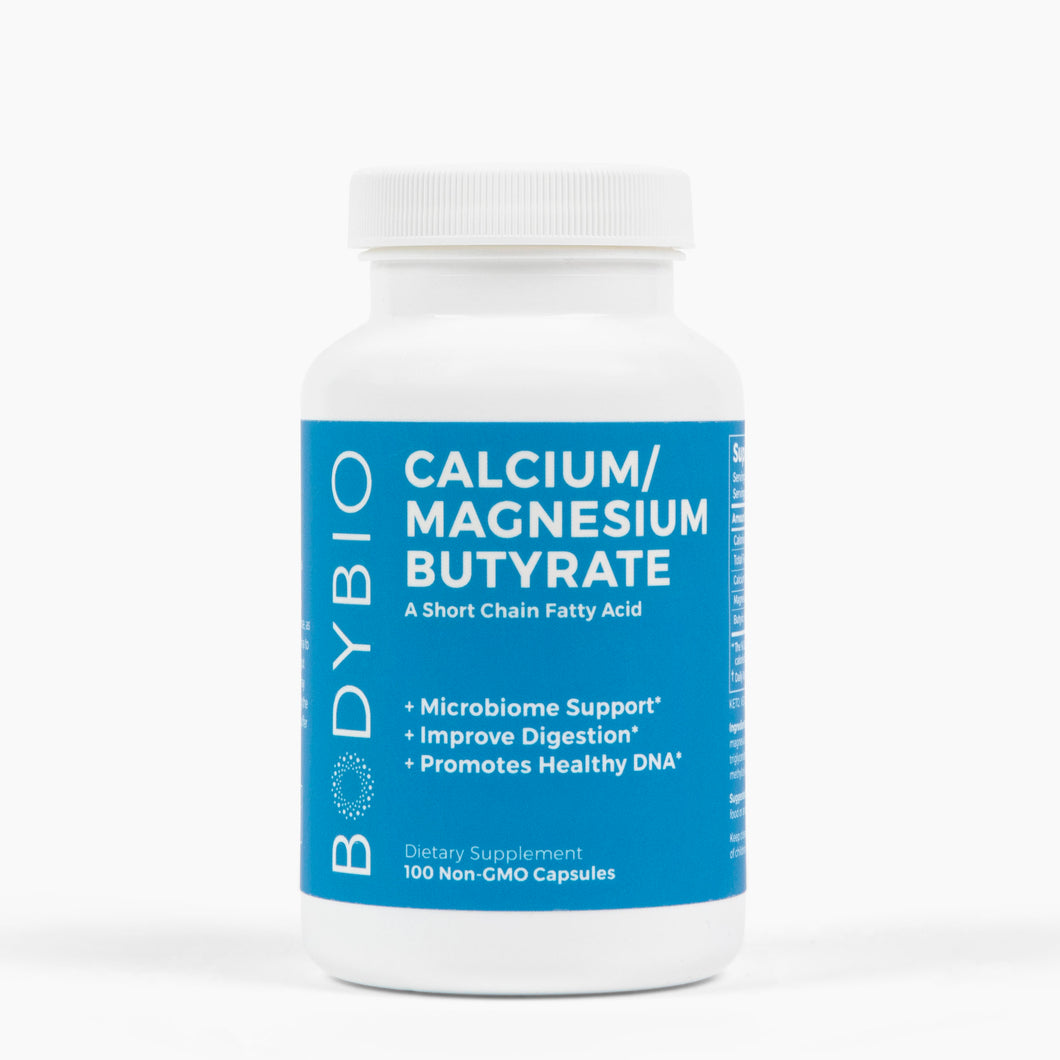 BodyBio Calcium Magnesium Butyrate 100 capsules