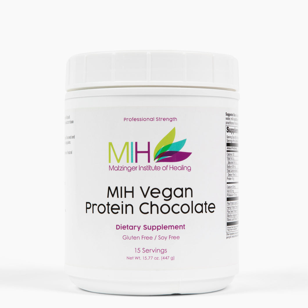 MIH Vegan Protein Chocolate Dietary Supplement 41.29 oz (15 servings)