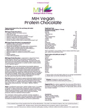 Load image into Gallery viewer, MIH Vegan Protein Chocolate Dietary Supplement 41.29 oz (15 servings)
